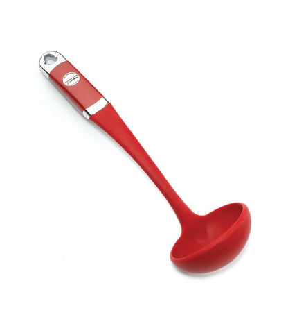 KitchenAid Silicone Ladle | Heat-Resistant to 290°C | Non-Stick Safe | For Soups, Dal & Curries | Dishwasher-Safe | Empire Red