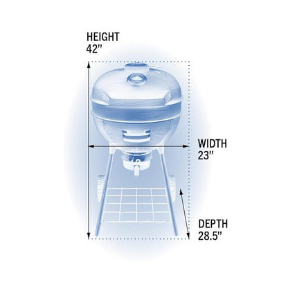 Napoleon PRO 22-Inch Charcoal Kettle Grill - PRO22K-LEG-3 - Black, Stainless Steel