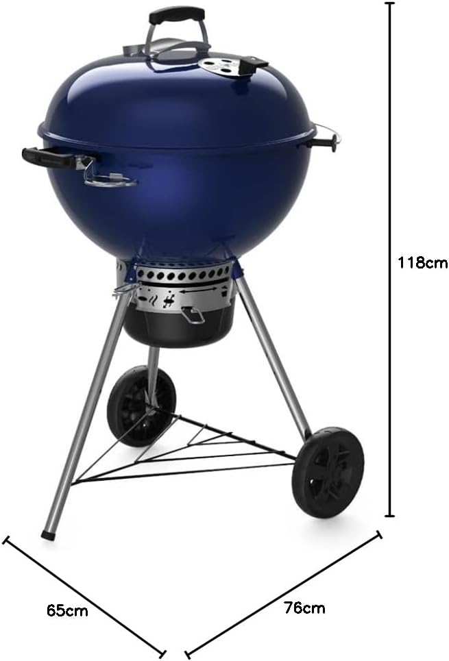 Weber Master-Touch GBS C-5750 Charcoal Grill 57cm | The Ultimate Versatile Charcoal BBQ Blue