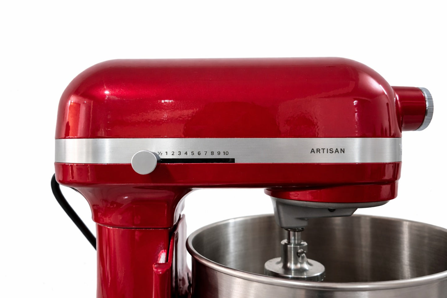 KitchenAid Bowl-Lift Stand Mixer 6.6L 11-Speed Heavy Duty Baking Machine with Flat Beater, Dough Hook & Wire Whisk - Candy Apple Red