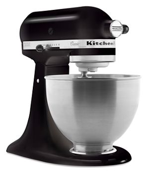 KitchenAid 4.3L Classic Tilt-Head Stand Mixer – Onyx Black | Powerful & Compact for Everyday Baking
