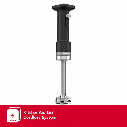 KitchenAid Go Cordless Hand Blender, Black Matte | Portable Rechargeable Immersion Blender for Smoothies, Soups, Sauces & Baby Food (Battery Sold Separately)