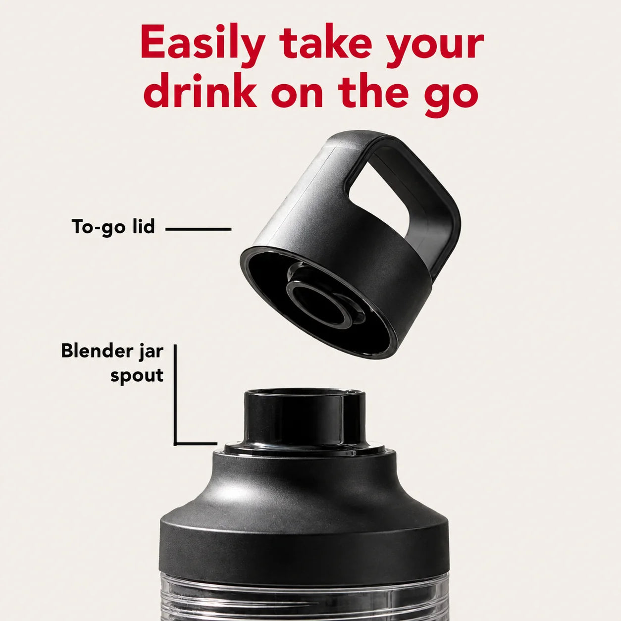 KitchenAid Go Cordless Personal Blender, Black Matte | Rechargeable Portable Blender for Smoothies, Protein Shakes, Juices & Frozen Drinks (Battery Sold Separately)