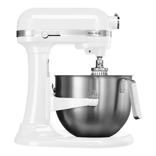 KitchenAid 6.9L Bowl-Lift Stand Mixer White– Heavy Duty 500W Professional Dough & Cake Mixer for Home Bakers, Cafes, Cloud Kitchens, Chefs – Powerful Commercial Baking Machine