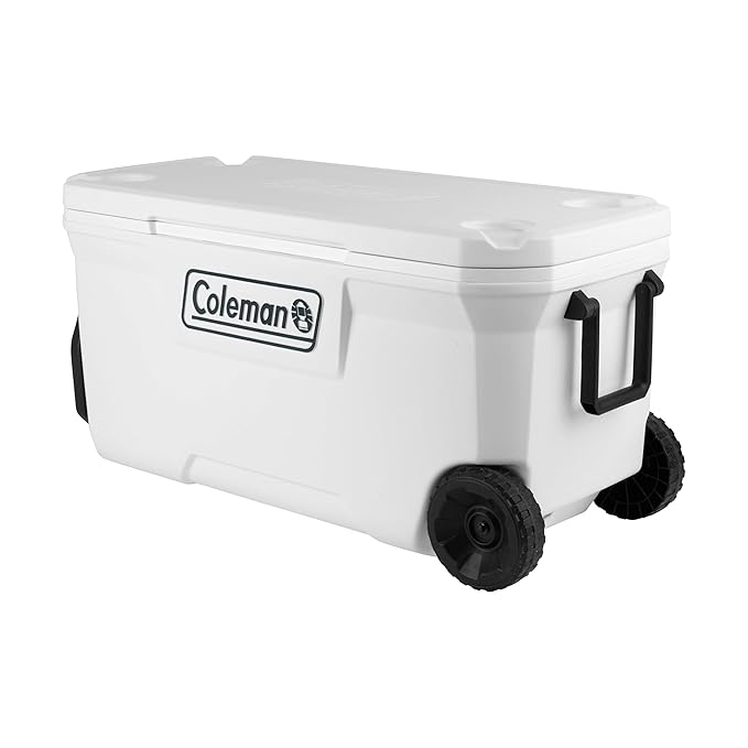 Coleman 100qt/94 LTR Xtreme Marine Wheeled Cooler Perfect for Camping, Picnics and Festivals - Holds 160 Cans