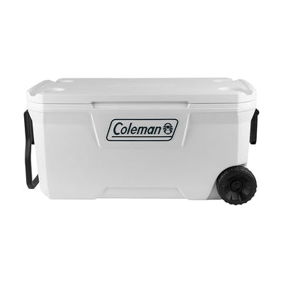 Coleman 100qt/94 LTR Xtreme Marine Wheeled Cooler Perfect for Camping, Picnics and Festivals - Holds 160 Cans