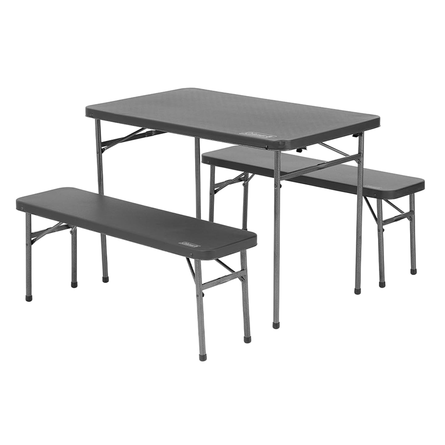 Coleman Pack-Away 4 Person Folding All-in-One Steel Table & Chair