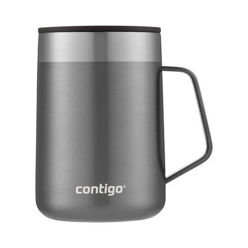 Contigo | Streeterville Desk Mug | Insulated Coffee Mug (Up to 5 Hours) | 420 ML | Office & Travel Use | Black