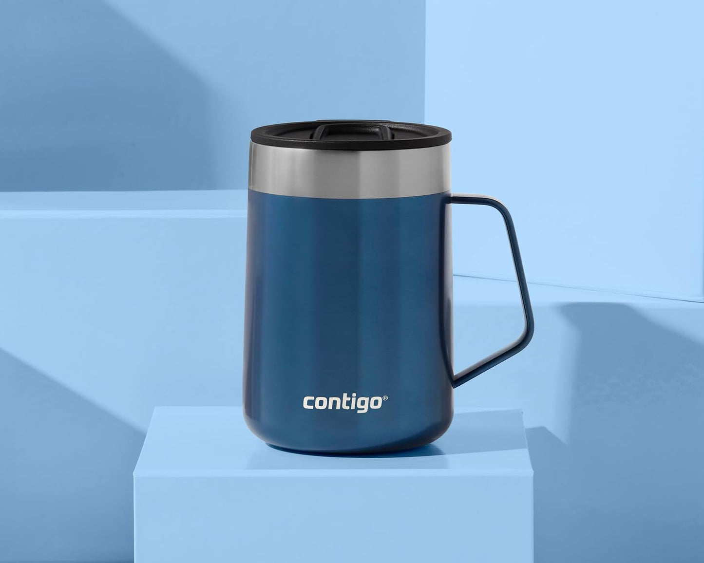 Contigo Streeterville Desk Mug, 420 ML (Blue)