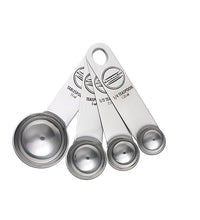 KitchenAid Stainless Steel Measuring Spoon Set of 4 | 1/4 tsp to 1 tbsp | Engraved Markings | Dishwasher-Safe | Fits Spice Jars