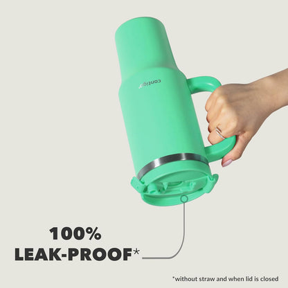Contigo THERMALOCK Leak-Proof Insulated Tumbler Water Bottle With Straw 1200ml Color :Sea Green