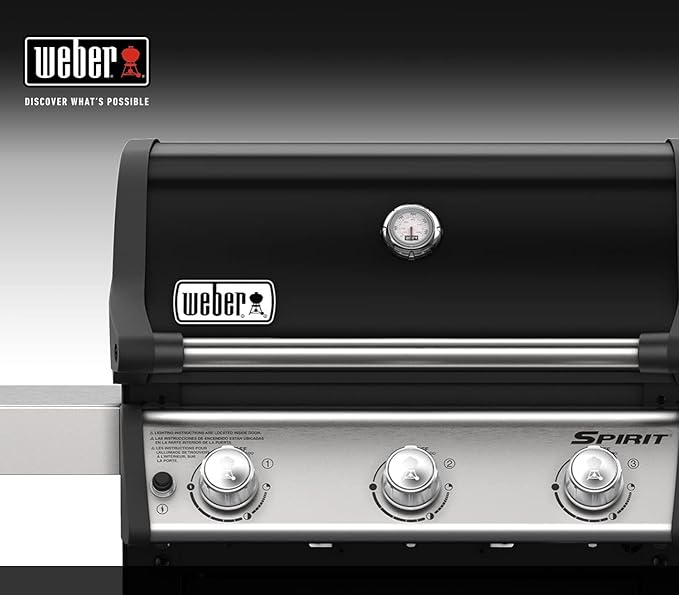 Weber Spirit E-315 Gas Grill – 3-Burner BBQ, Black