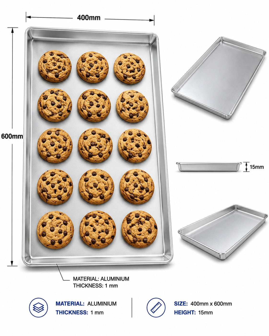 400mm * 600mm  Trays For Baking