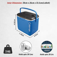 Coleman 30QT Performance Cooler | Insulated Cold Storage | 30QT Capacity | Camping, Picnic & Travel Use | Blue