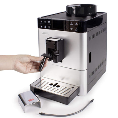 Melitta Passione OT Bean to Cup Fully Automatic Coffee Machine with Grinder and Milk Tank, Silver
