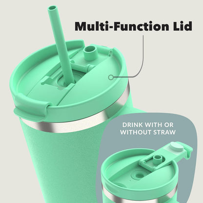 Contigo THERMALOCK Leak-Proof Insulated Tumbler Water Bottle With Straw 1200ml Color :Sea Green