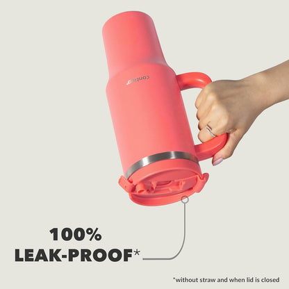 Contigo | THERMALOCK Insulated Tumbler Water Bottle | Leak-Proof with Straw | 1200 ML | Hydration & Travel Use | Coral