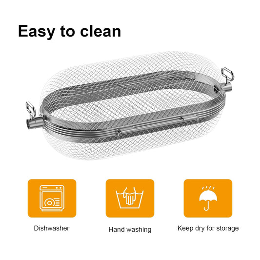 Napoleon  Rotisserie Grill Basket Stainless Steel