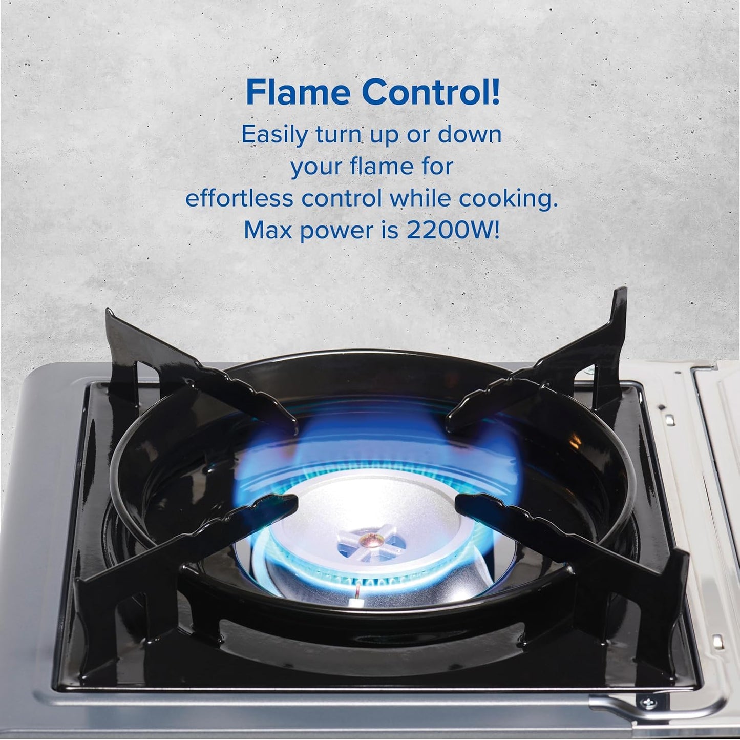 Campingaz Camp Bistro 3 Camping Stove | Portable Camping Stove | 2200W Single Burner with Piezo Ignition, Safety Lock & Carry Case | Outdoor Cooking Stove for Camping, Black