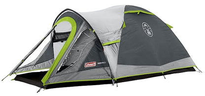 Coleman Darwin 3 Dome Tent | 3 Person | WeatherTec System | Full Waterproof Fly | Fibreglass Poles | 5-10 Min Setup | Compact & Lightweight | Green