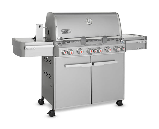 Weber Summit S-670 Gas Grill – Premium 6-Burner Stainless Steel BBQ with Sear Station, Rotisserie, Smoker & Side Burner