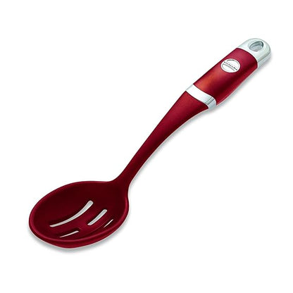 KitchenAid Silicone Slotted Spoon | Heat-Resistant to 290°C | Drains Liquid | Non-Stick Safe | Dishwasher-Safe | For Vegetables, Pasta & Rice | Empire Red