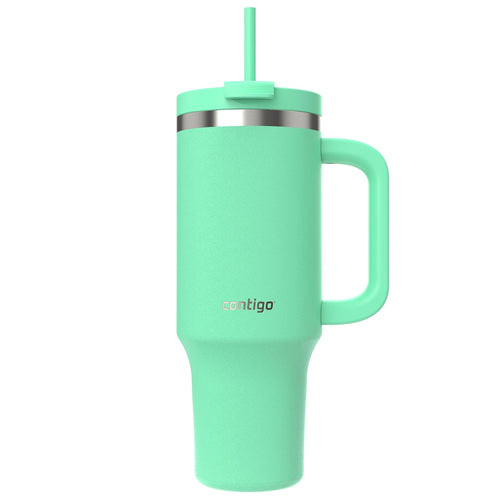 Contigo | THERMALOCK Insulated Tumbler Water Bottle with Straw | Leak-Proof Design | 1200 ML | Hydration & Travel Use | Sea Green