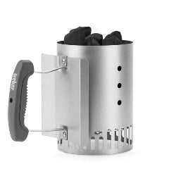 Weber Compact Rapidfire Chimney Starter | For Small Grills | Lights Charcoal Without Fluid | Stay-Cool Handle | For Smokey Joe & Go-Anywhere