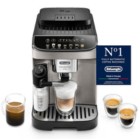 DeLonghi Magnifica EVO Fully Automatic Coffee Machine 12+ Hot & Cold Coffee Options, Patented LatteCrema Technology, Intuitive Colour Display, Bean to Cup, ECAM290.81