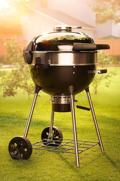 Napoleon PRO 22-Inch Charcoal Kettle Grill - PRO22K-LEG-3 - Black, Stainless Steel