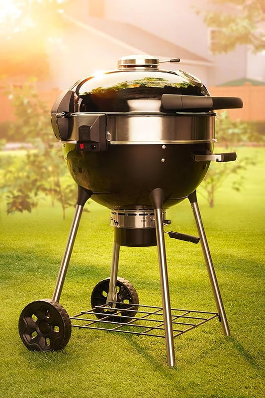 Napoleon PRO 22-Inch Charcoal Kettle Grill - PRO22K-LEG-3 - Black, Stainless Steel