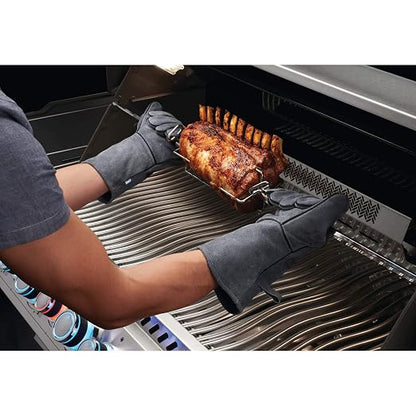 Napoleon Genuine Leather BBQ Gloves (62147) – Heat Resistant Cowhide Grilling Gloves