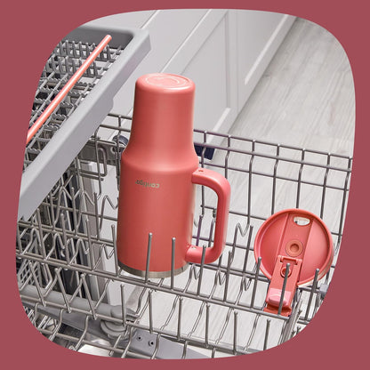 Contigo | THERMALOCK Insulated Tumbler Water Bottle | Leak-Proof with Straw | 1200 ML | Hydration & Travel Use | Coral