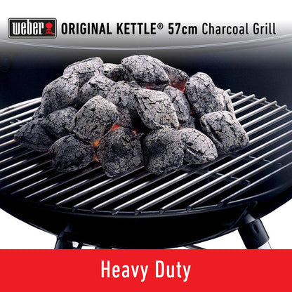 Weber Original Kettle 57cm Charcoal Grill with Thermometer – The Iconic Backyard BBQ Master