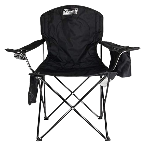 Coleman Quad Chair with Cooler Black