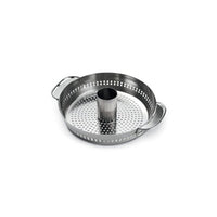 Weber GBS Poultry Roaster | 2-in-1 Vertical & Flat Rack | Juicier Whole Chicken | For GBS Grills | Stainless Steel | Crispy Skin All Round