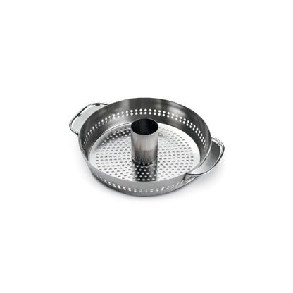 Weber GBS Poultry Roaster | 2-in-1 Vertical & Flat Rack | Juicier Whole Chicken | For GBS Grills | Stainless Steel | Crispy Skin All Round