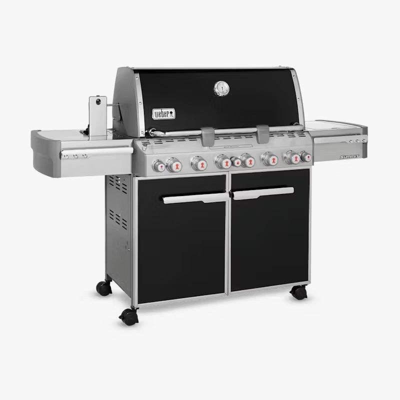 Weber Summit E-670 Gas Grill | 6 Burners | Sear Station | Rear Rotisserie | Smoker Box | Side Burner | iGrill Compatible | Premium Outdoor Kitchen | LPG