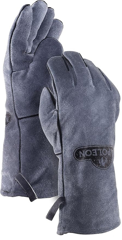 Napoleon Genuine Leather BBQ Gloves (62147) – Heat Resistant Cowhide Grilling Gloves