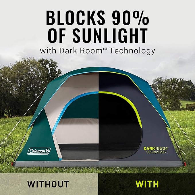 Coleman Dark Room SkyDome 6 Person Dome Tent