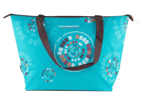 Campingaz 15L MiniMaxi  Soft Cooler Bag Insulated Shopping Bag 15 Litre Up to 7 Hours Cooling Grocery & Picnic Use Ethnic Print