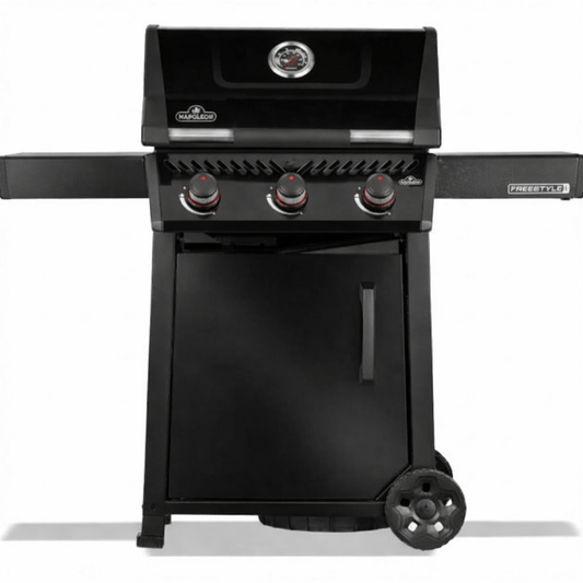 Napoleon Freestyle 365DPK-1-RC LPG Gas BBQ Grill – 3 Burner Outdoor Barbecue, Black