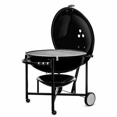 Weber Ranch Kettle Charcoal Grill | 94cm | 6,700+ cm² | Crowd-Size Capacity | Heavy-Duty Cart | For Events, Catering & Large Gatherings