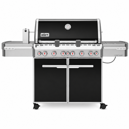Weber Summit E-670 Gas Grill | 6 Burners | Sear Station | Rear Rotisserie | Smoker Box | Side Burner | iGrill Compatible | Premium Outdoor Kitchen | LPG