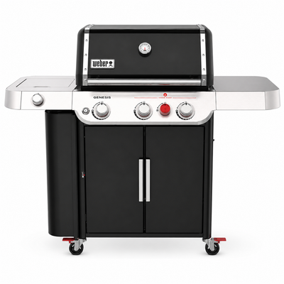 Weber Genesis E-335 Gas Grill | 3 Burners | Sear Zone | Side Burner | Porcelain Cast-Iron Grates | iGrill Compatible | For 4-8 People | LPG