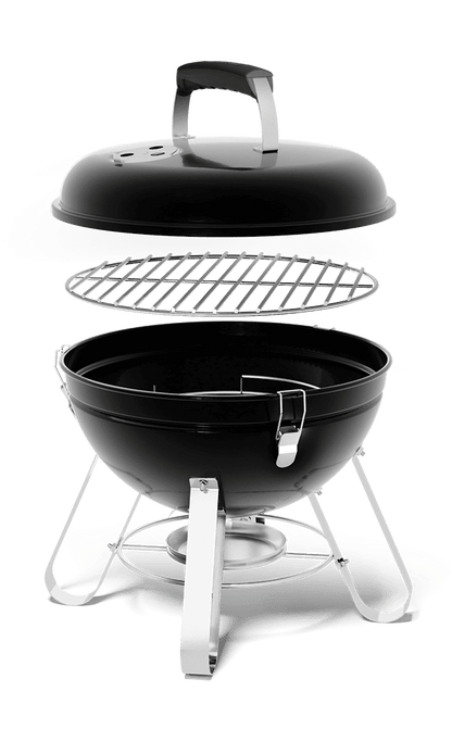 Napoleon NK14 Portable Charcoal Grill (34 cm / 14") – Black with Legs | Compact BBQ for Camping & Picnics