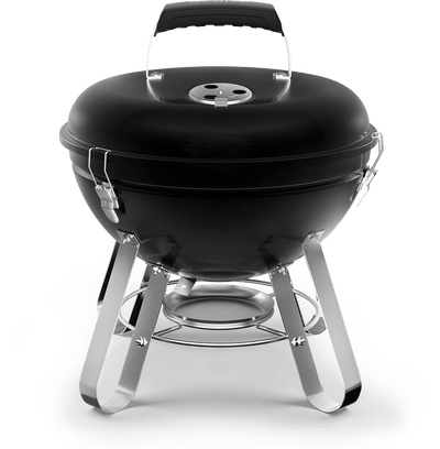 Napoleon NK14 Portable Charcoal Grill (34 cm / 14") – Black with Legs | Compact BBQ for Camping & Picnics