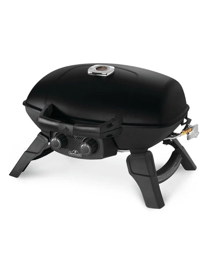 Napoleon  TQ285-BK TravelQ 285 Portable Gas Grill | 2 Burner LPG BBQ | Folding Legs | Black