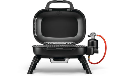 Napoleon TQ240-BK TravelQ 240 Portable Gas Grill | 2 Burner LPG BBQ | Folding Legs | Black