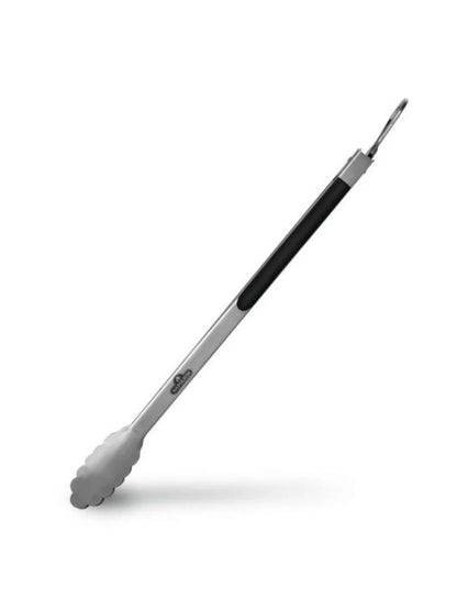 Napoleon Stainless Steel Locking Tongs (55015) | Scalloped Head | Non-Piercing Grip | Rubber Handle | Locking Storage | Dishwasher-Safe | For All Grills